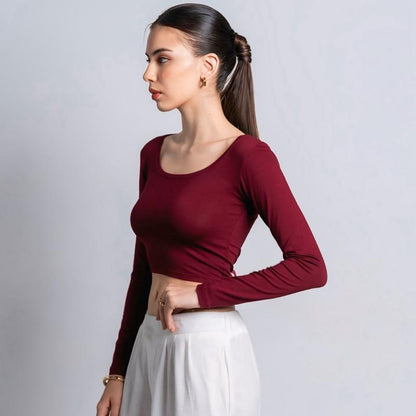 Velora - Cleo Longsleeve Crop Top