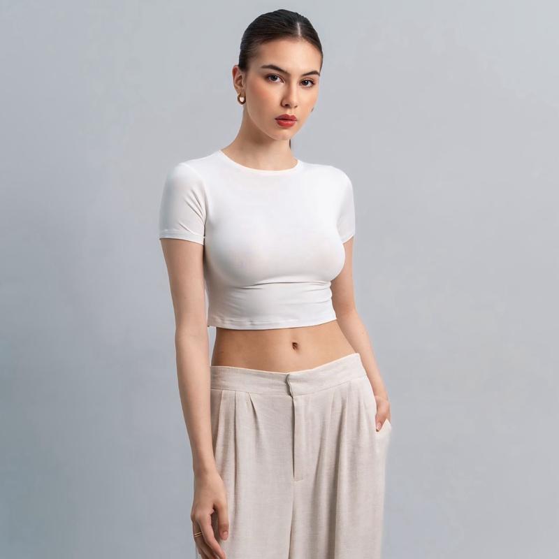 velora - vio oneck crop top