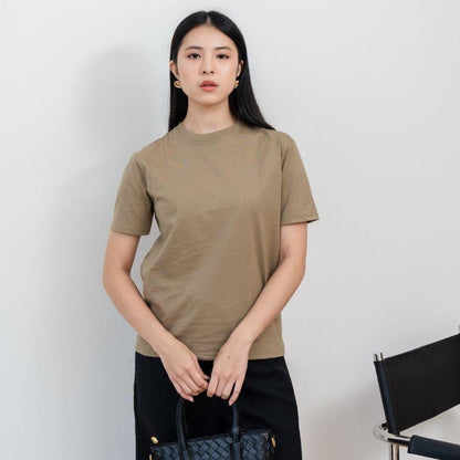 Velora - Kaos Cewek Polos Lembut 24s Basic Cotton Halus