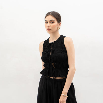 Velora - Kim Vest Linen Top