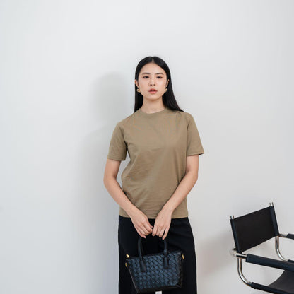 Velora - Kaos Cewek Polos Lembut 24s Basic Cotton Halus