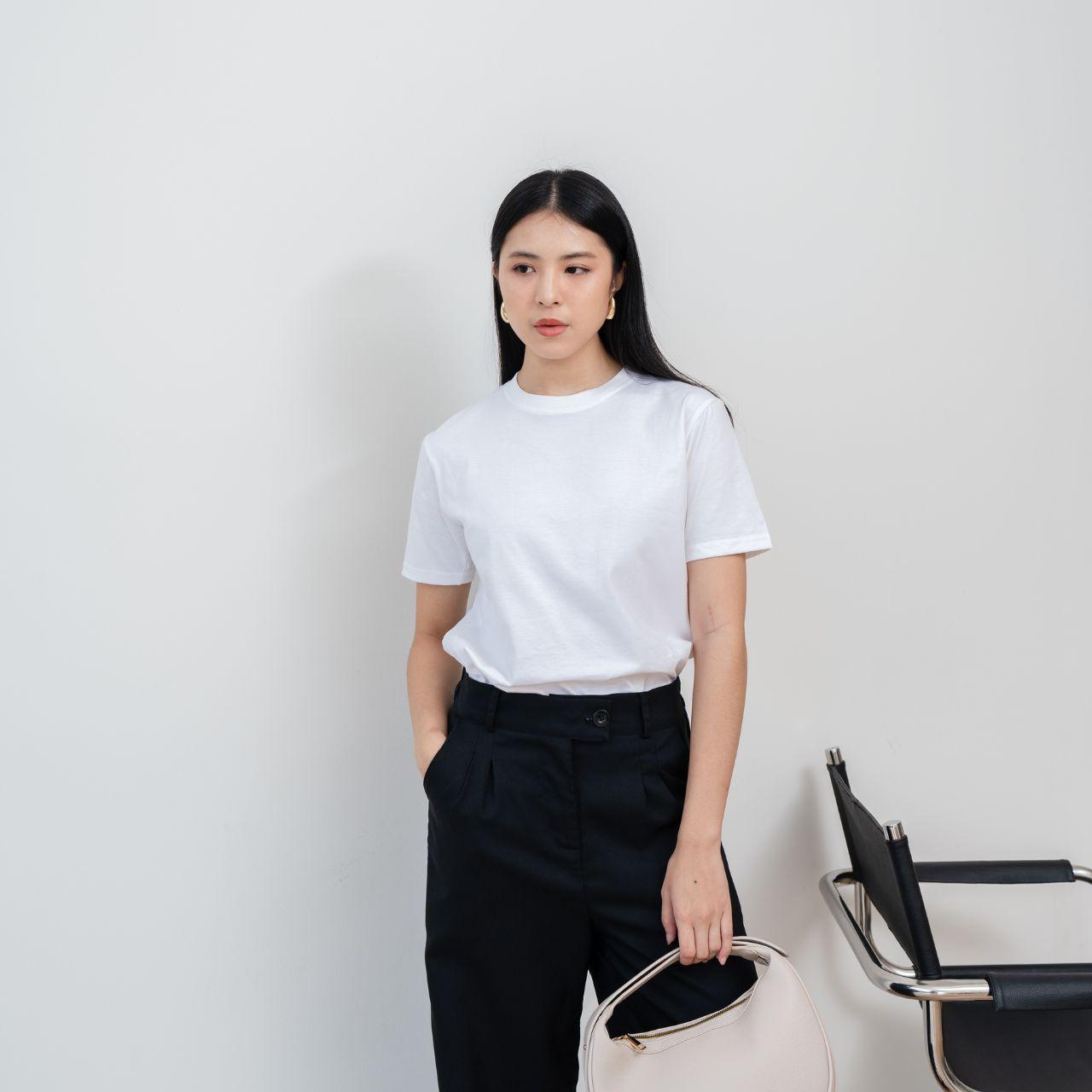 velora - kaos cewek polos lembut 24s basic cotton halus