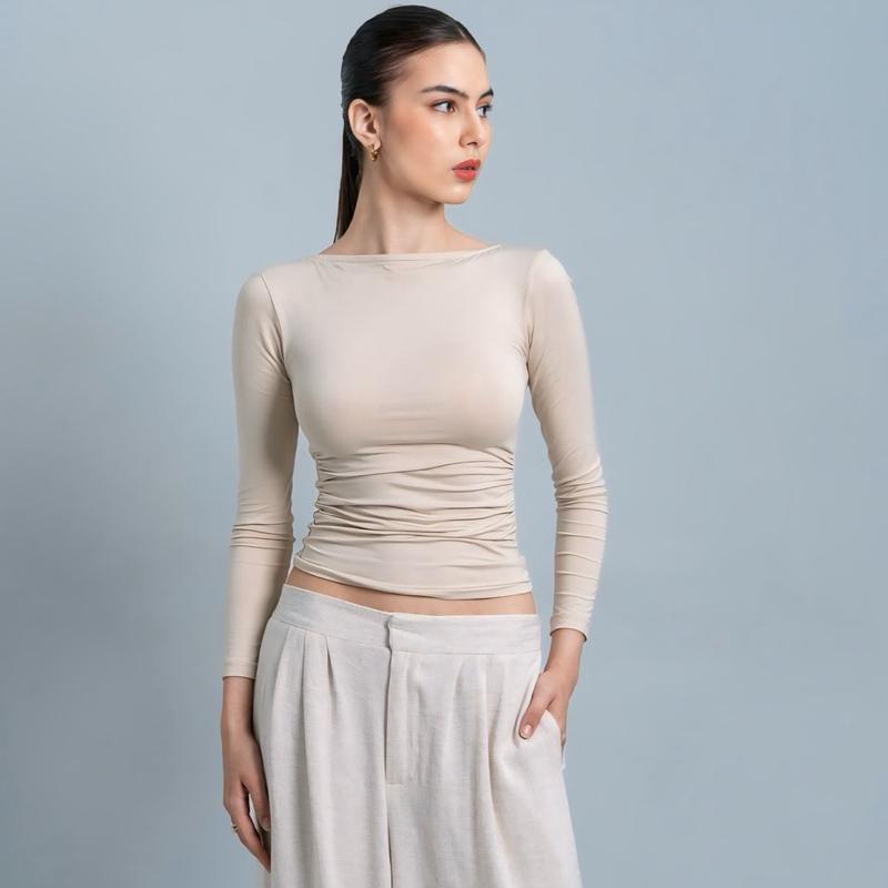 velora - freya longsleeve kerut top