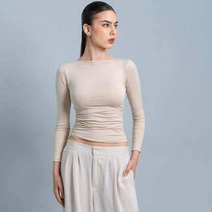 Velora - Freya Longsleeve Kerut Top