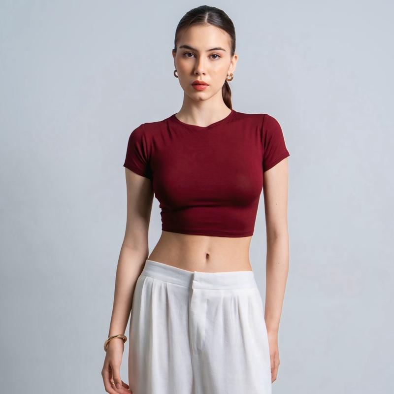 velora - vio oneck crop top