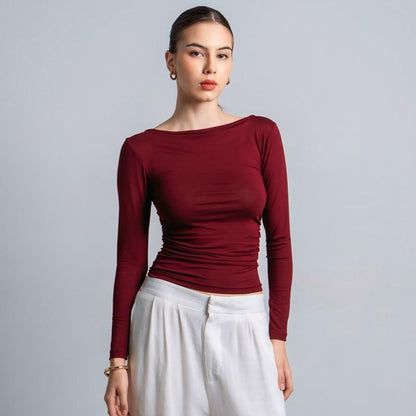 Velora - Freya Longsleeve Kerut Top