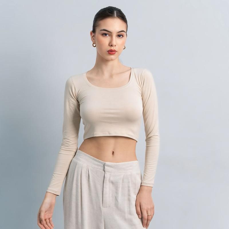 velora - cleo longsleeve crop top