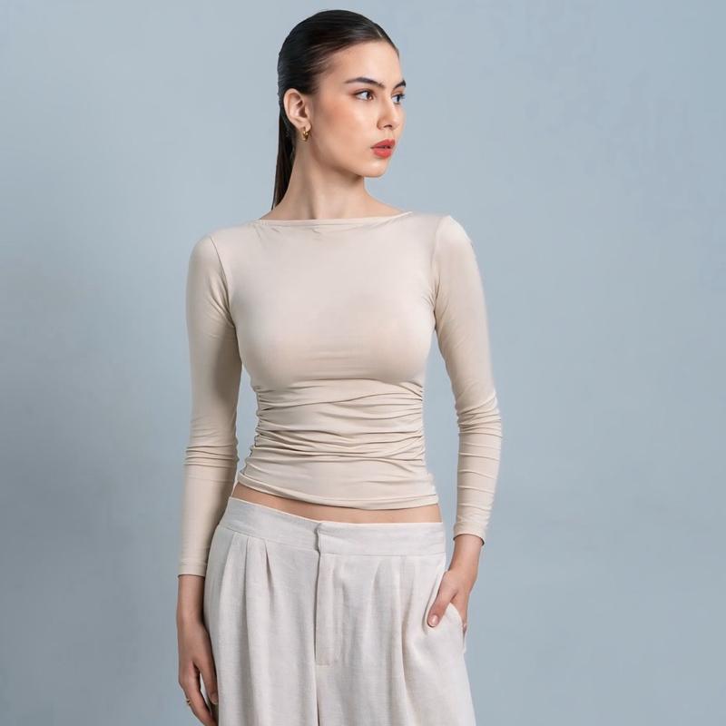velora - freya longsleeve kerut top