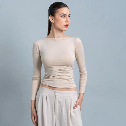 Velora - Freya Longsleeve Kerut Top
