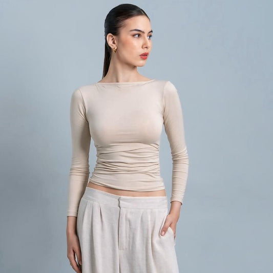 Velora - Freya Longsleeve Kerut Top