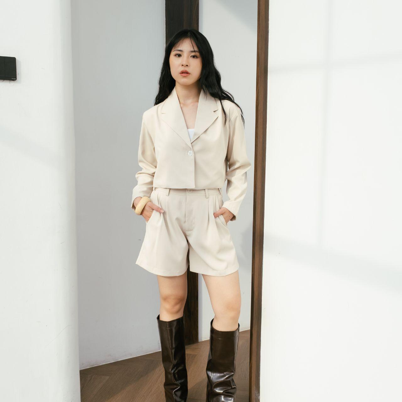 velora - fedora blazer top