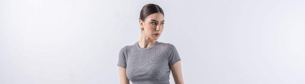 velora - hailee oneck top rib katun