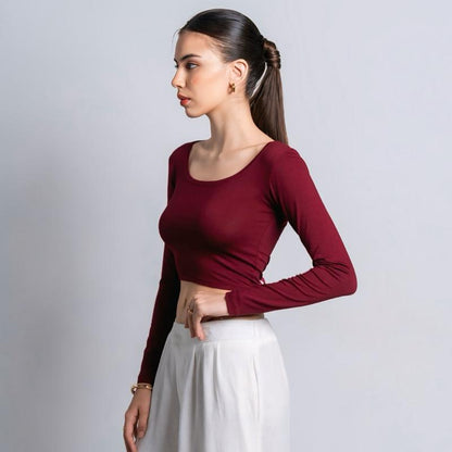 Velora - Cleo Longsleeve Crop Top