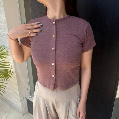 Velora - Abell Button Top