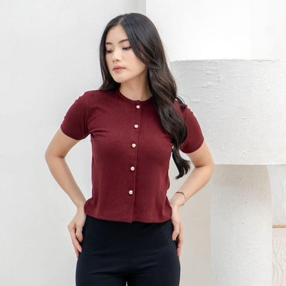 Velora - Abell Button Top