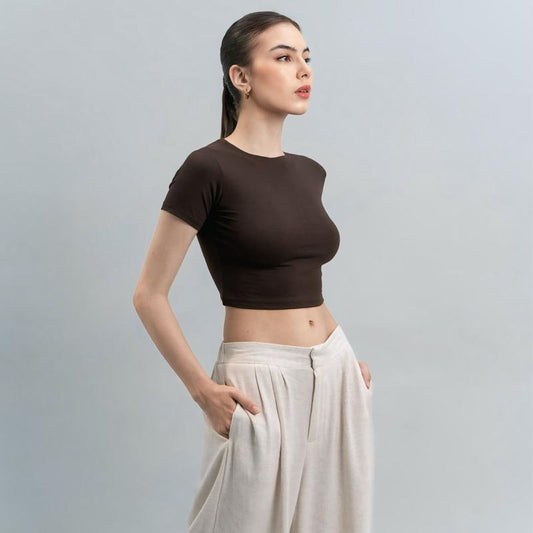 Velora - Vio Oneck Crop Top
