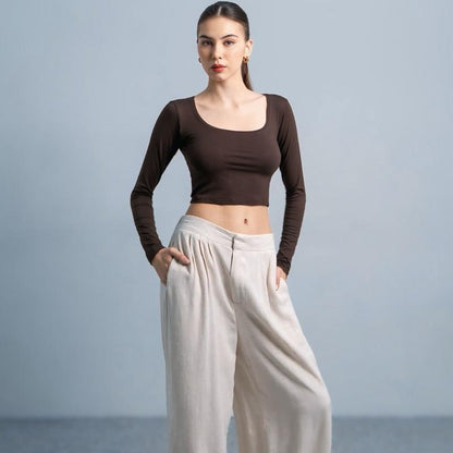 Velora - Cleo Longsleeve Crop Top