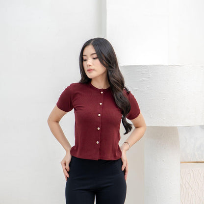 Velora - Abell Button Top