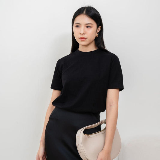 Velora - Kaos Cewek Polos Lembut 24s Basic Cotton Halus