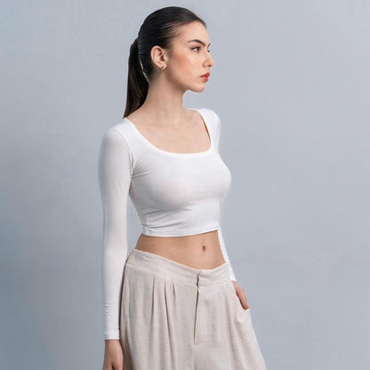 Velora - Cleo Longsleeve Crop Top