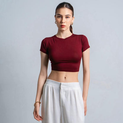 Velora - Vio Oneck Crop Top