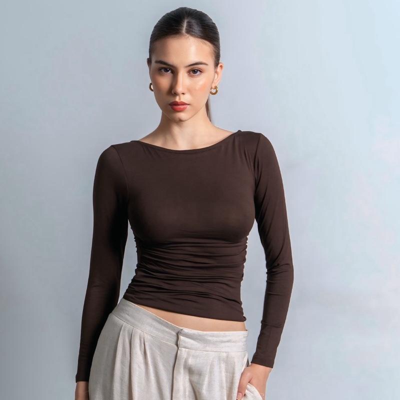 velora - freya longsleeve kerut top