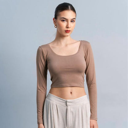 Velora - Cleo Longsleeve Crop Top