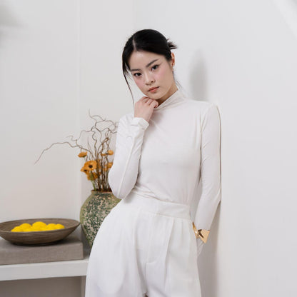Velora - Amoy Turtle Neck Longsleeve Top