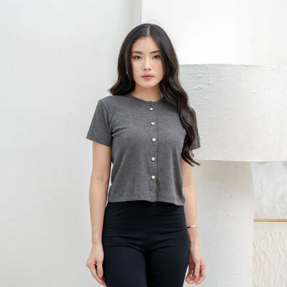 Velora - Abell Button Top