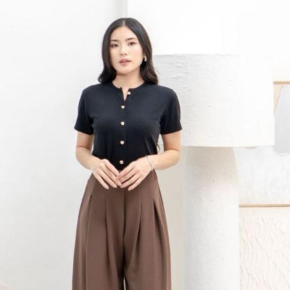 Velora - Abell Button Top