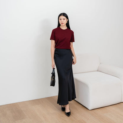 Velora - Kaos Cewek Polos Lembut 24s Basic Cotton Halus