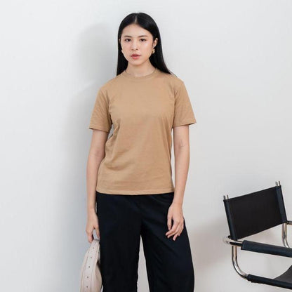 Velora - Kaos Cewek Polos Lembut 24s Basic Cotton Halus