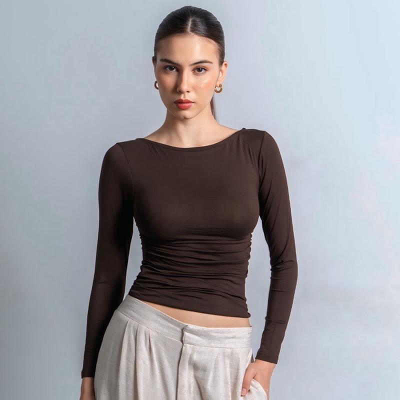 velora - freya longsleeve kerut top