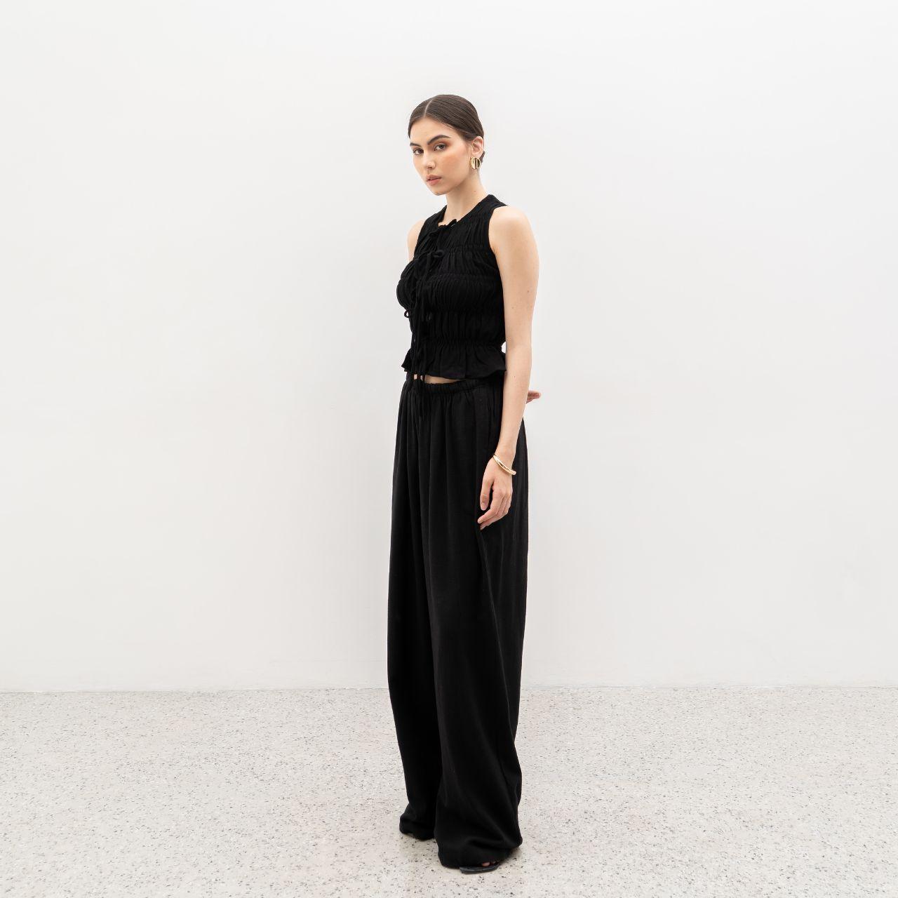 velora - kim vest linen top