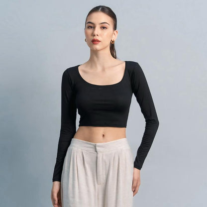 Velora - Cleo Longsleeve Crop Top