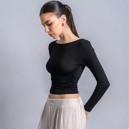 Velora - Freya Longsleeve Kerut Top