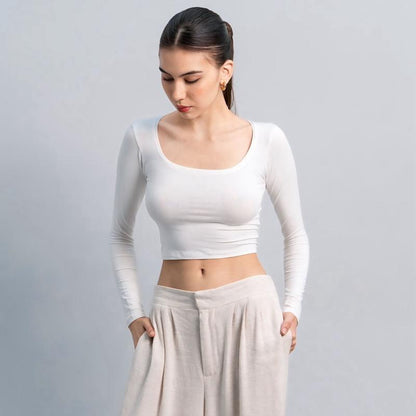 Velora - Cleo Longsleeve Crop Top