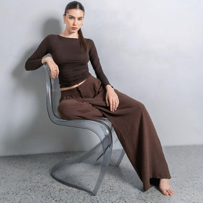 Velora - Freya Longsleeve Kerut Top