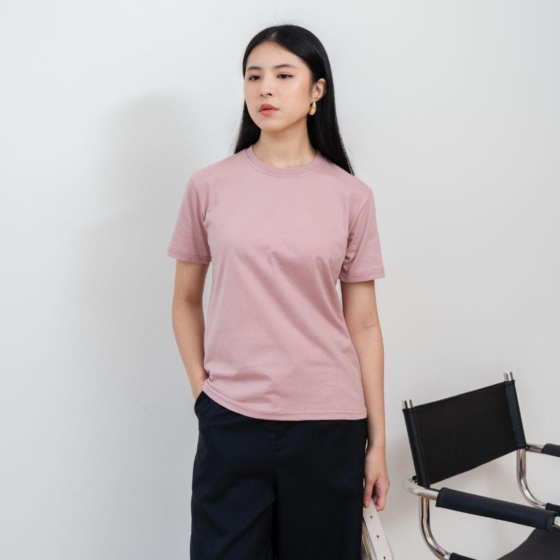 velora - kaos cewek polos lembut 24s basic cotton halus