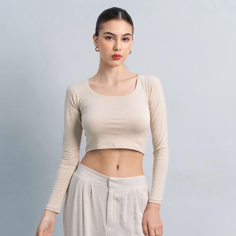 velora - cleo longsleeve crop top