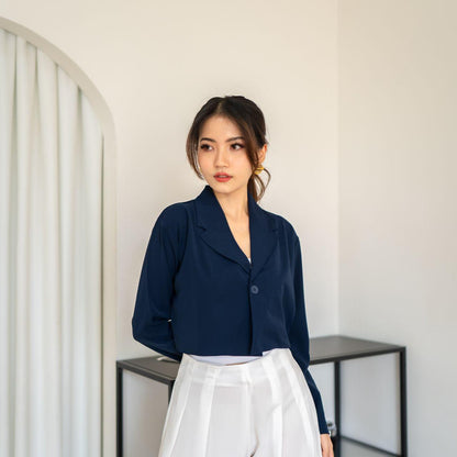 Velora - Fedora Blazer Top