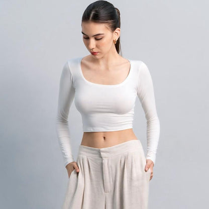 Velora - Cleo Longsleeve Crop Top