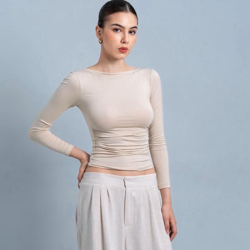 velora - freya longsleeve kerut top
