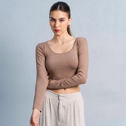 Velora - Cleo Longsleeve Crop Top
